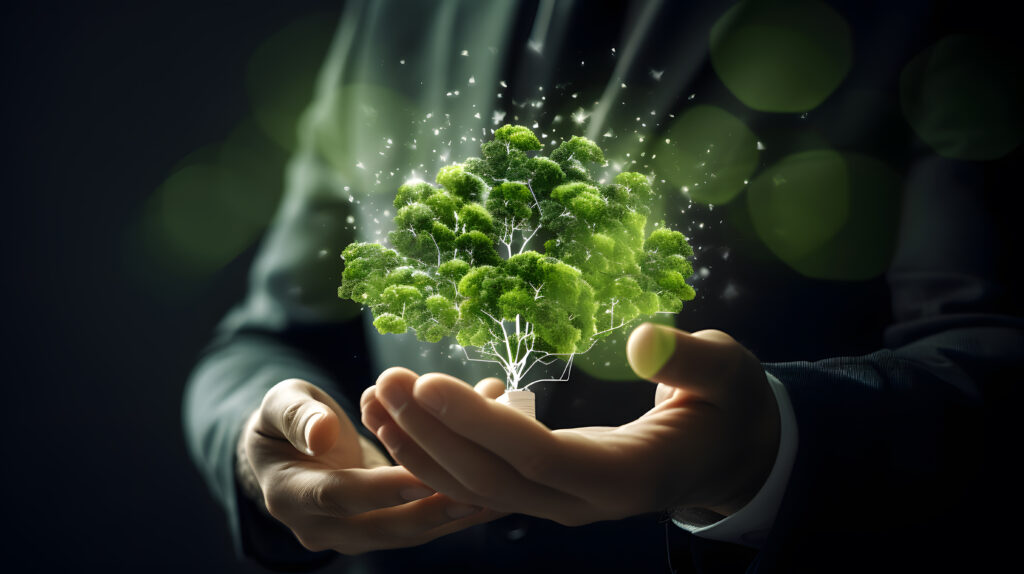 light bulb with plant growing out it