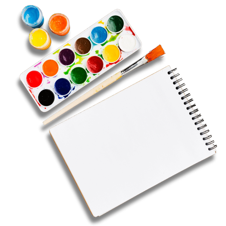 Drawing Book with colours
