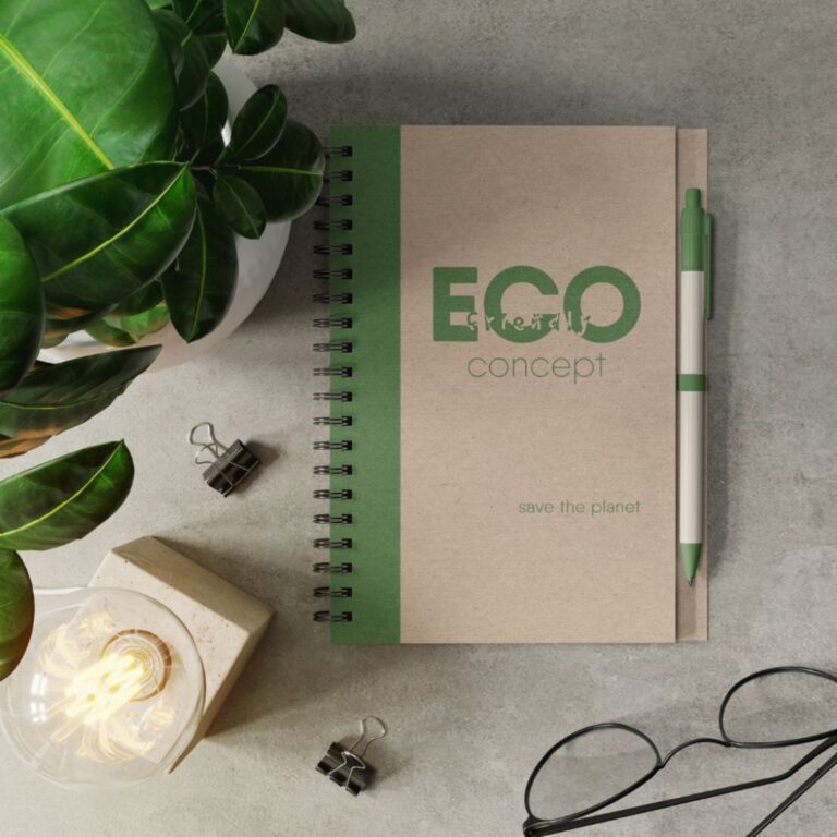 Eco Notebook with plant